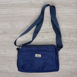 ORGANIZZI Navy Royal Blue Nylon Adjustable Strap Crossbody Travel Bag